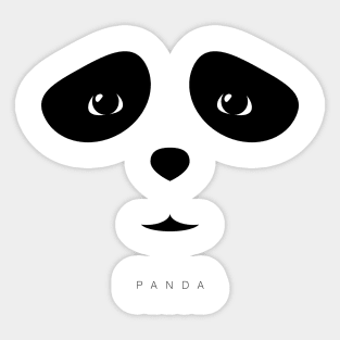 Panda face Sticker